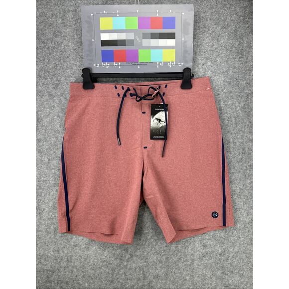 NWT Outerknown by Kelly Slater Mens Sz 34 Boardshorts Apex Swim Trunks Red $145 - Picture 14 of 16